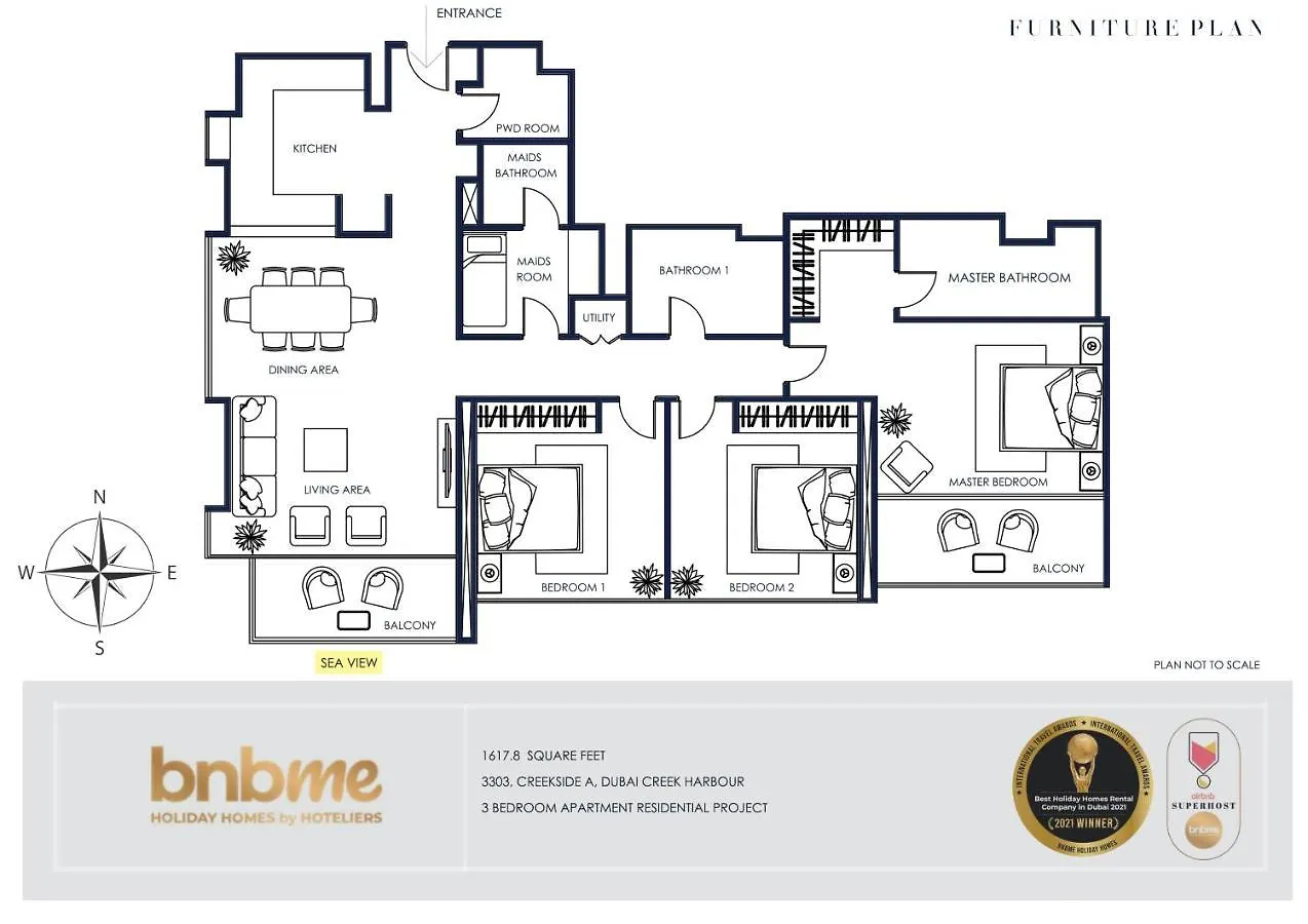 Bnbme - Creekside 18 Tower A Apartment Dubai United Arab Emirates